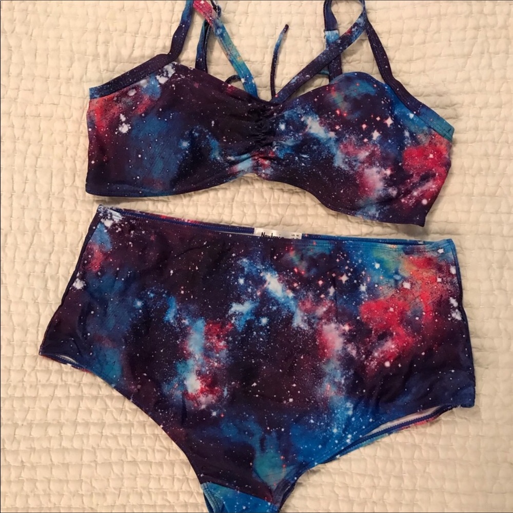 NWOT Nextmia galaxy high waist bikini 😎2/$40😎